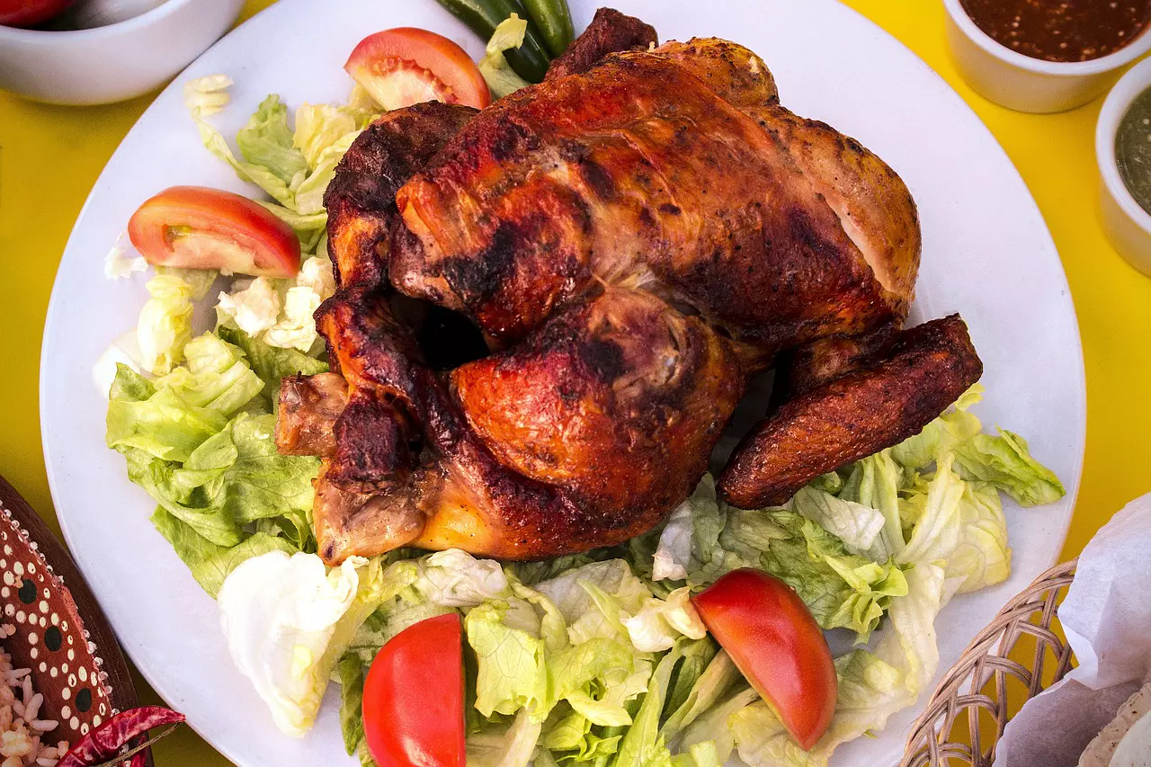 Grilled chicken plated at Rumi